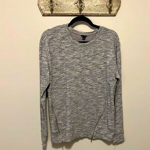 Ann Taylor Heathered Gray Sweatshirt, size M